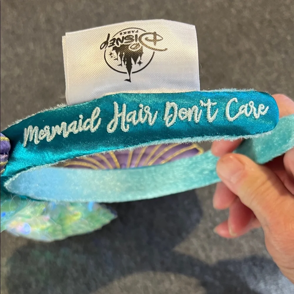 Disney Parks Little Mermaid Minnie Mouse Ears Headband - Picture 2 of 4